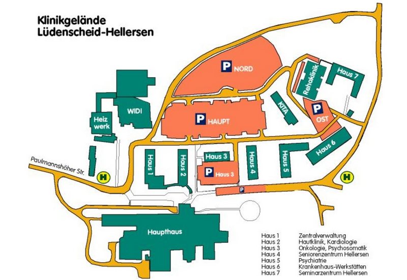 Klinikgelände Lüdenscheid-Hellersen
